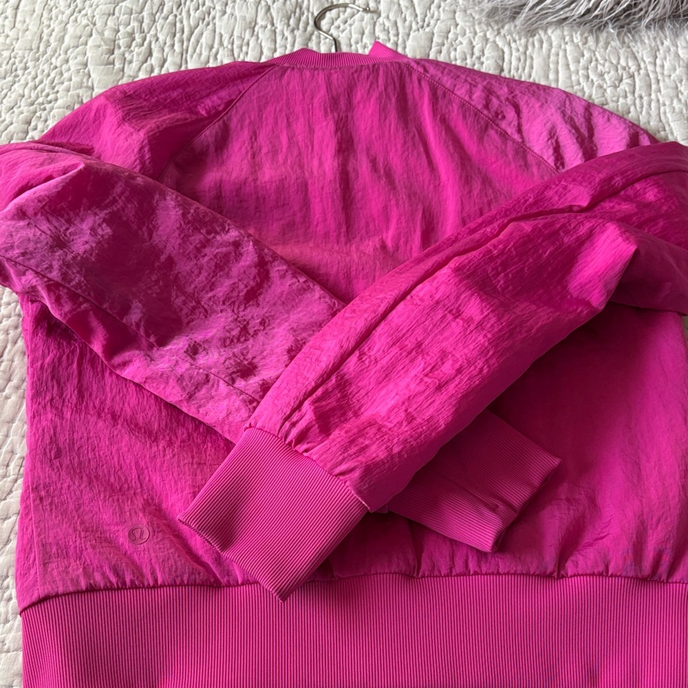 Vibrant Magenta Reversible Bomber Jacket - Picture 5 of 5